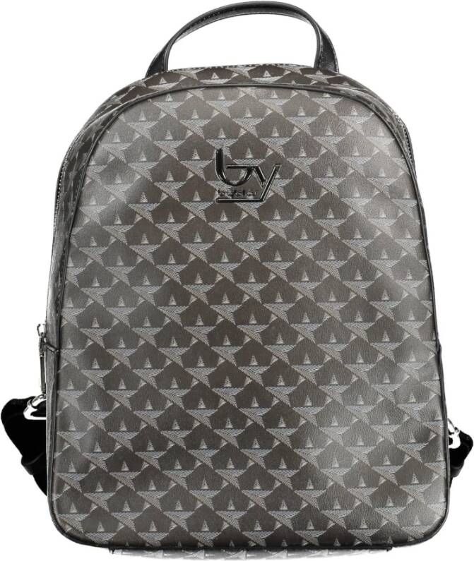 Byblos Stijlvolle Zwarte Rugzak met Contrastdetails Black Unisex