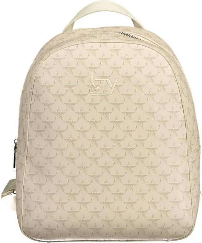 Byblos Elegante Beige Rugzak met Contrasterende Accenten Beige Unisex