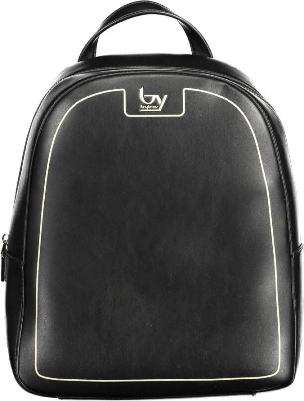 Byblos Elegante zwarte rugzak met contrasterende details Black Unisex