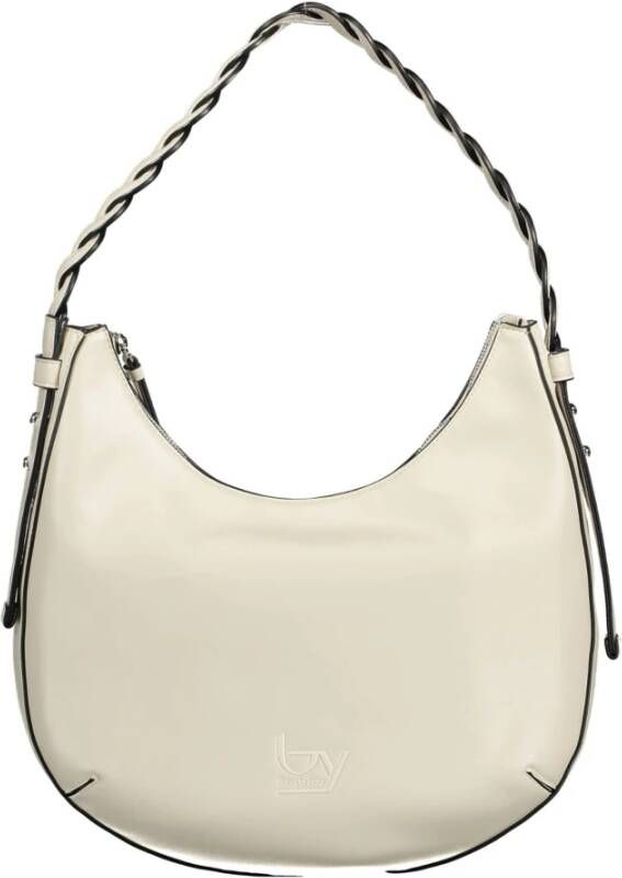 Byblos Elegante witte PVC-handtas met contrasterende details White Dames