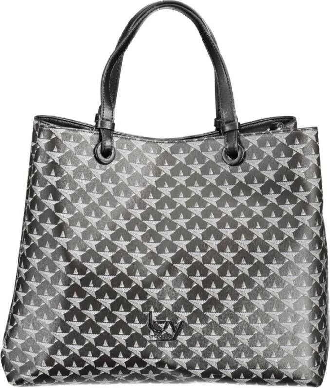Byblos Stijlvolle Twee-Compartimenten Handtas met Contrasterende Details Black Dames