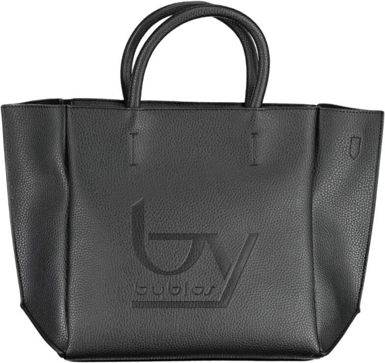 Byblos Elegante zwarte handtas met stijlvolle print Black Heren