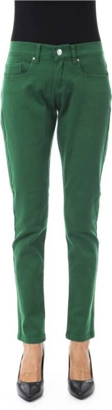 Byblos Slim Fit Jeans Upgrade Stijlvolle Vrouwen Green Dames