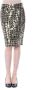 Byblos Stralende Gouden Tube Korte Rok Multicolor Dames - Thumbnail 1