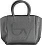 Byblos Elegante zwarte Tote met handvatten en schouderband Black Dames - Thumbnail 1