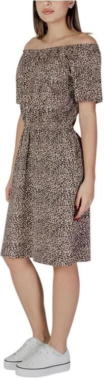 B.Young Beige Katoenen Jurk Dames Collectie Beige Dames - Foto 4