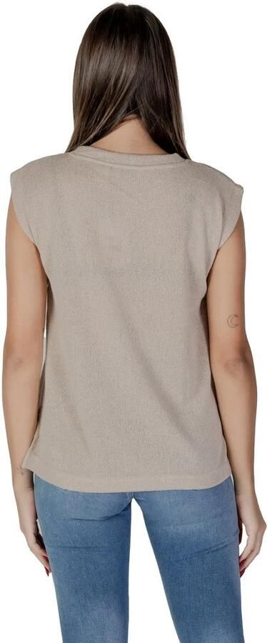 B.Young Beige Gebreide Top Lente Zomer Collectie Beige Dames