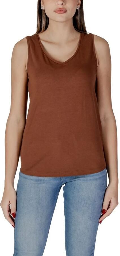 B.Young Bruine V-hals Tanktop Relaxte Pasvorm Brown Dames - Foto 4