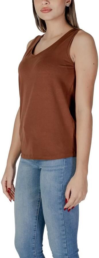 B.Young Bruine V-hals Tanktop Relaxte Pasvorm Brown Dames - Foto 2