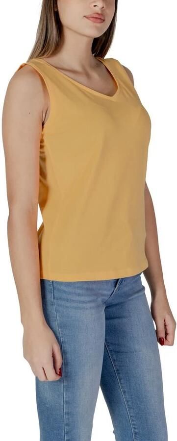 B.Young Gele V-hals Tanktop Casual Stijl Yellow Dames - Foto 3
