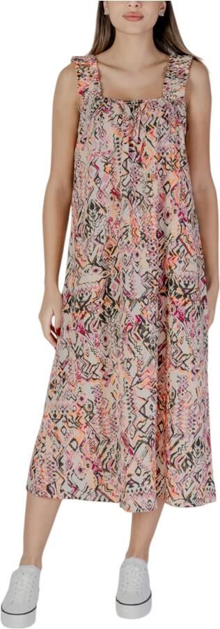 B.Young Katoenen Damesjurken Lente Zomer Collectie Multicolor Dames - Foto 4