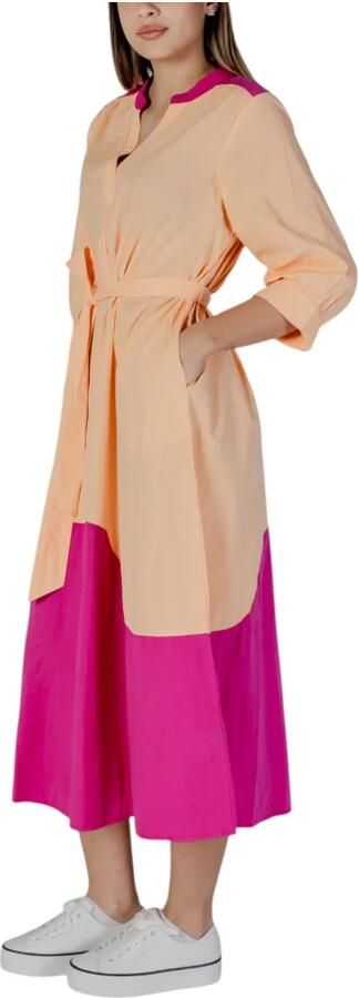 B.Young Katoenen Damesjurken Lente Zomer Collectie Pink Dames