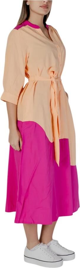 B.Young Katoenen Damesjurken Lente Zomer Collectie Pink Dames - Foto 3