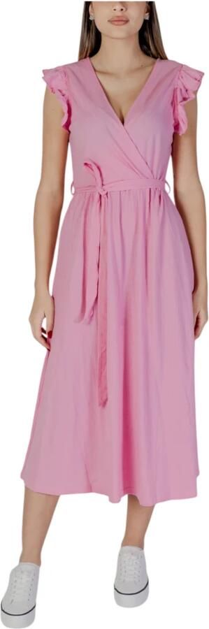 B.Young Lente Zomer Dames Katoenen Jurken Collectie Pink Dames - Foto 4