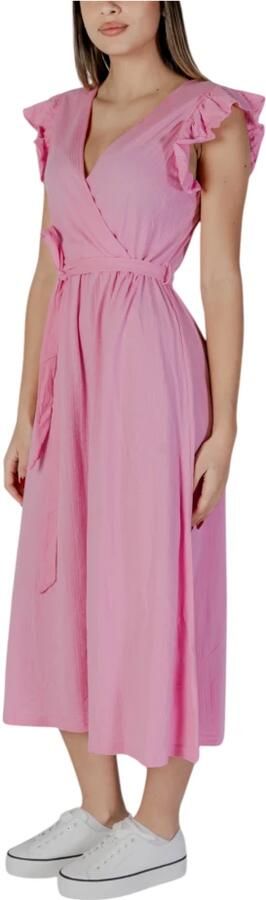 B.Young Lente Zomer Dames Katoenen Jurken Collectie Pink Dames - Foto 3