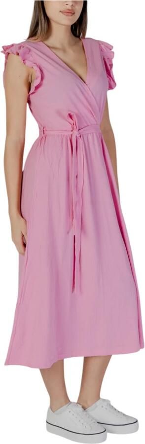 B.Young Lente Zomer Dames Katoenen Jurken Collectie Pink Dames