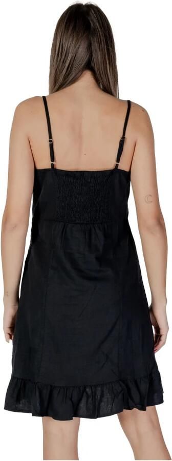 B.Young Linnen Viscose Jurk voor Dames Lente Zomer Black Dames - Foto 2