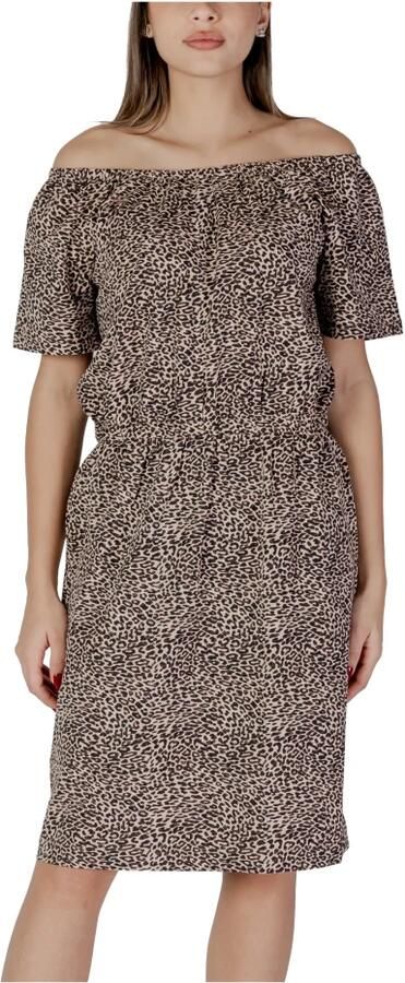 B.Young Beige Katoenen Jurk Dames Collectie Beige Dames