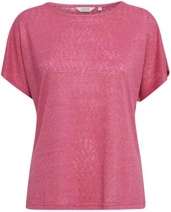 B.Young Women's Mouse Rescue Sleeve T-Shirt Sakia Pink Dames