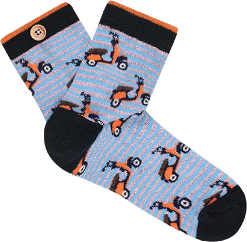 Cabaia Biologische Geknoopte Sokken Blue Dames