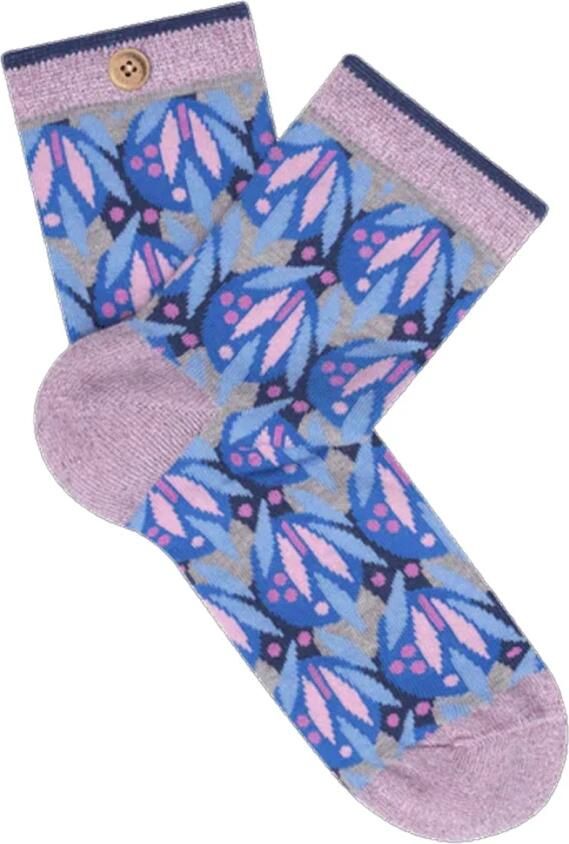 Cabaia Gestreepte Sokken Sprankelend Blauw Ontwerp Multicolor Dames - Foto 3