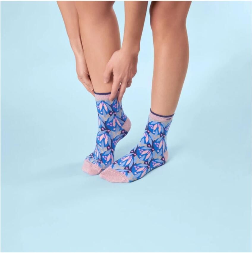 Cabaia Gestreepte Sokken Sprankelend Blauw Ontwerp Multicolor Dames - Foto 2