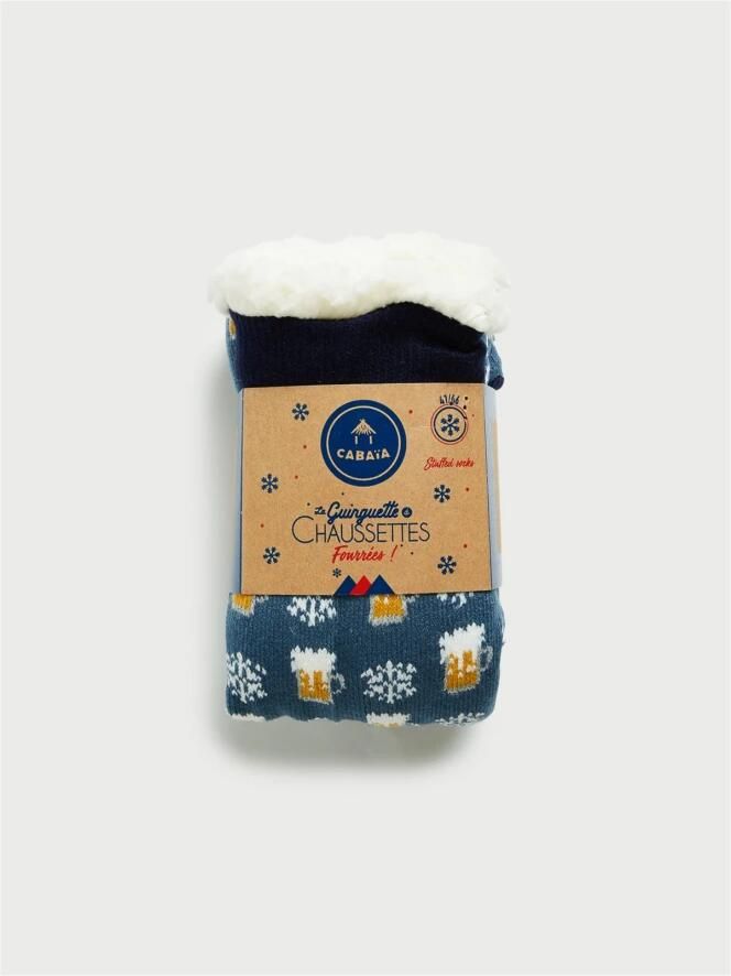 Cabaia Harige Sokken Pantoffels Blauw Multicolor Heren - Foto 2