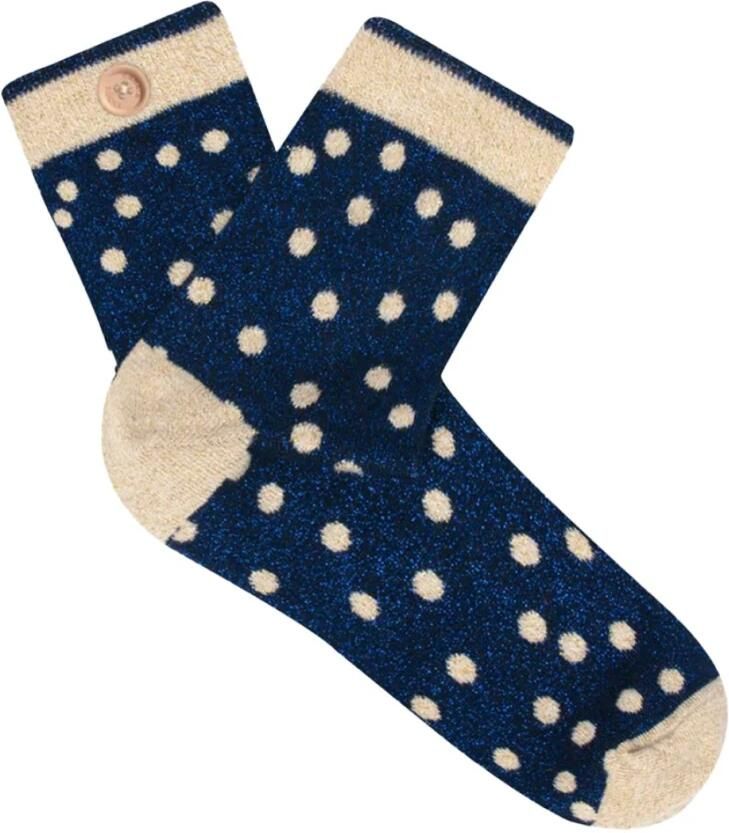 Cabaia Polka Dot Sokken Naadloos Ontwerp Blue Dames - Foto 3