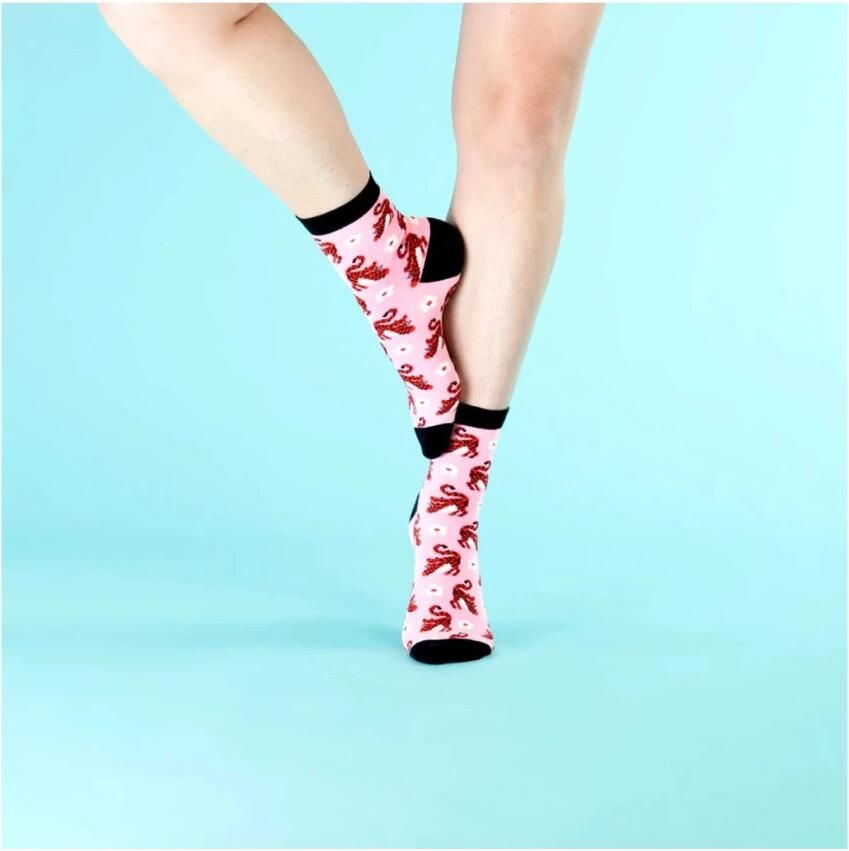 Cabaia Roze Patroon Sokken Onafscheidelijk Multicolor Dames - Foto 2