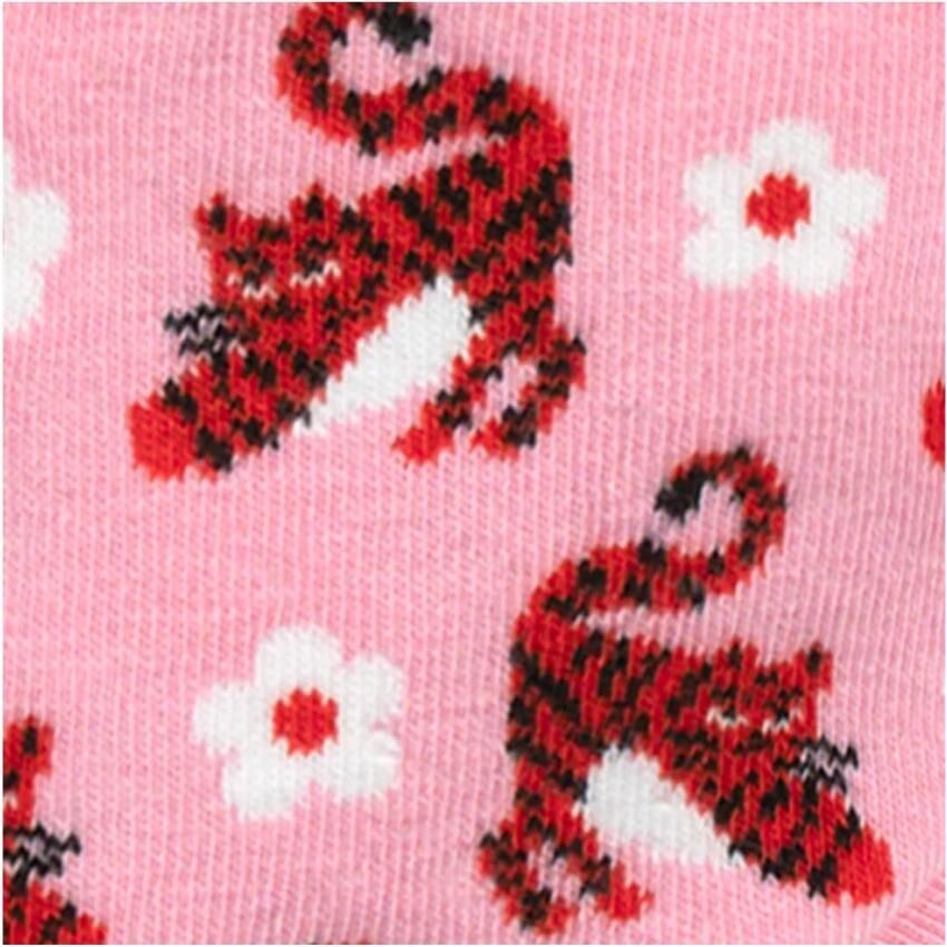 Cabaia Roze Patroon Sokken Onafscheidelijk Multicolor Dames