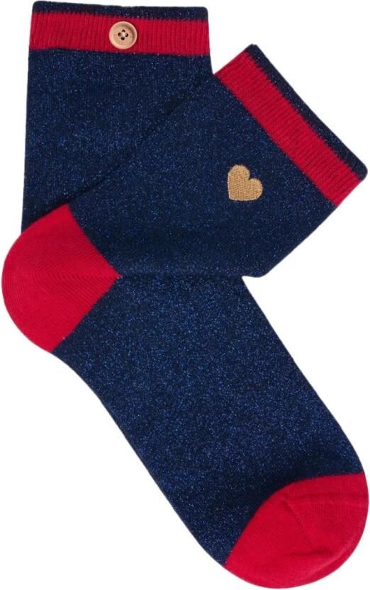 Cabaia Schitterende onafscheidelijke sokken Blauw Blue Dames - Foto 3