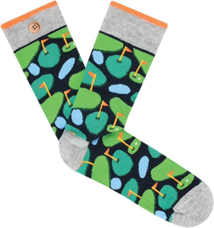 Cabaia Unieke Sokken met Knoop voor Mannen Multicolor Heren