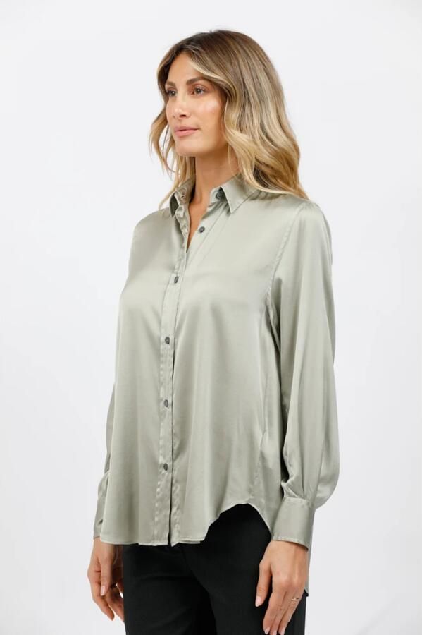 Caliban Casual Overhemd Green Dames - Foto 2