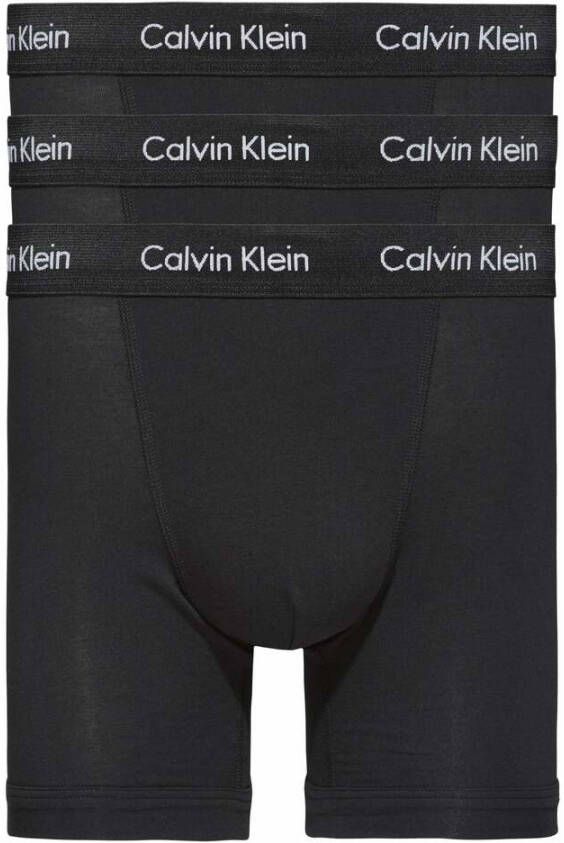 Calvin Klein 3 Pack Boxer Briefs Zwart Heren