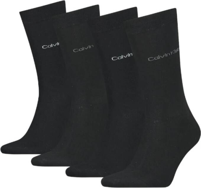 Calvin Klein Assortiment van 4 paar katoenen sokken cadeaubox Black Heren
