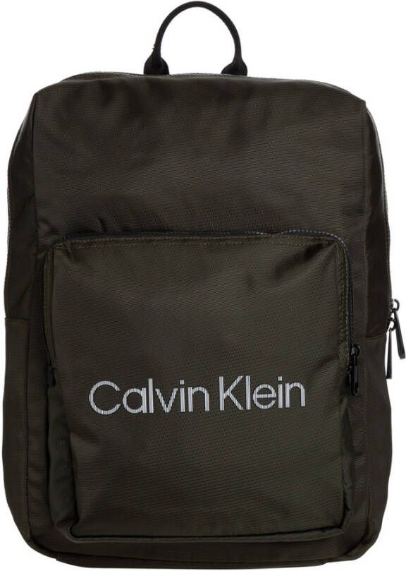 Calvin Klein Groene Polyester Rugzak met Laptopvak Groen Unisex - Foto 3