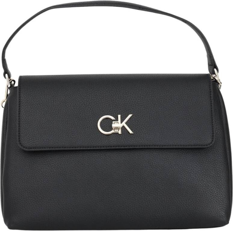 Calvin Klein Totes Relock Tote With Flap in zwart