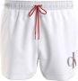Calvin Klein Heren Zwemkleding van Gerecycled Polyester White Heren - Thumbnail 2