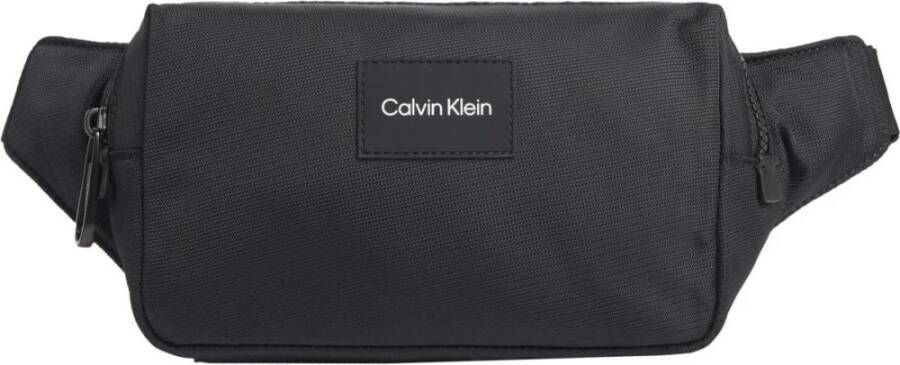 Calvin Klein Zwarte Heren Heuptas met Verstelbare Kliksluiting Black Heren