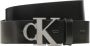 Calvin Klein Jeans Ronde Leren Riem Herfst Winter Collectie Black Heren - Thumbnail 1