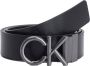 Calvin Klein Zwarte leren riem met gladde afwerking Black Heren - Thumbnail 4
