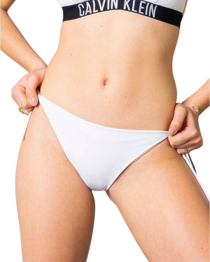 Calvin Klein Klassieke witte bikinibroek White Dames