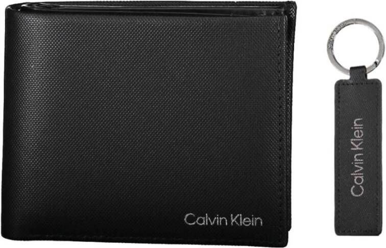 Calvin Klein Moderne Heren Leren Portemonnee Black Heren