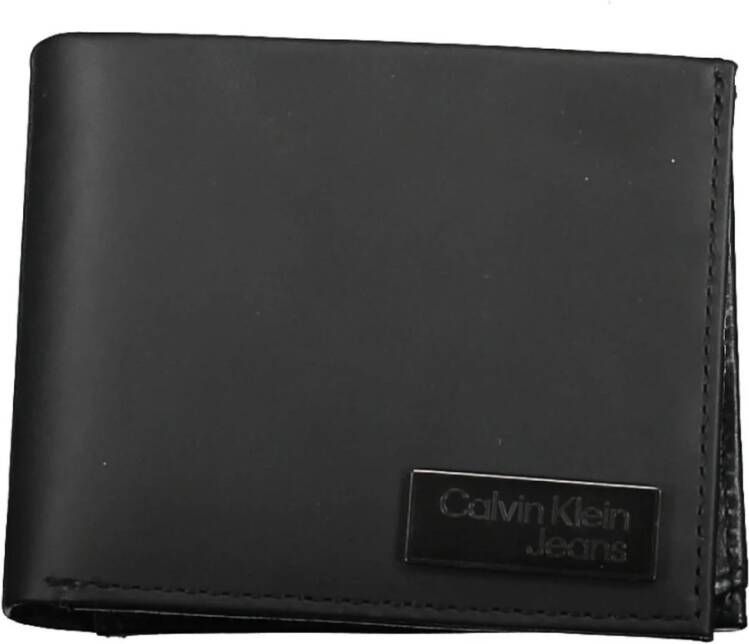 Calvin Klein Jeans Bifold Logo Plaque Portemonnee Black Heren