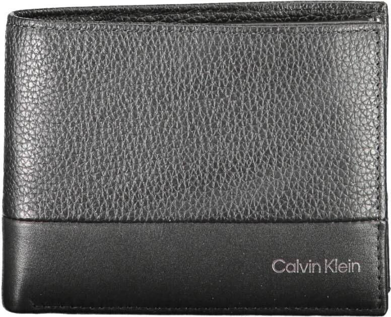 Calvin Klein Leren portemonnee met kaartsleuven en muntvakje Brown Unisex
