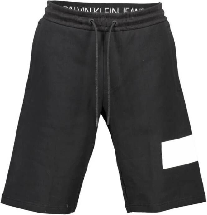 Calvin Klein Black Men Short Trousers Zwart Heren