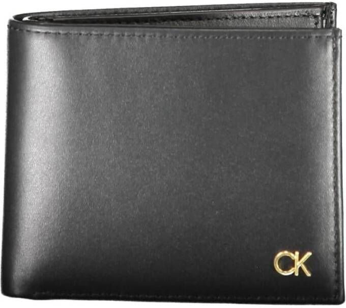 Calvin Klein Heren Portemonnee Zwart Rfid Logo Black Heren