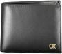 Calvin Klein Heren Portemonnee Zwart Rfid Logo Black Heren - Thumbnail 1