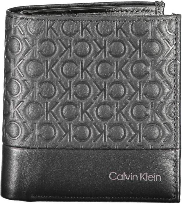 Calvin Klein Black Men Wallet Zwart Heren