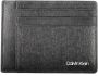 Calvin Klein Zwarte polyester portemonnee met kaarthouder Zwart Heren - Thumbnail 1